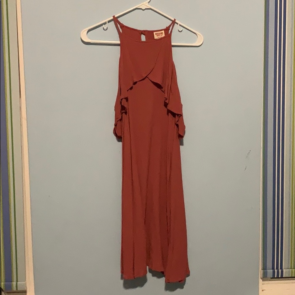 Cold Shoulder Pink Dress